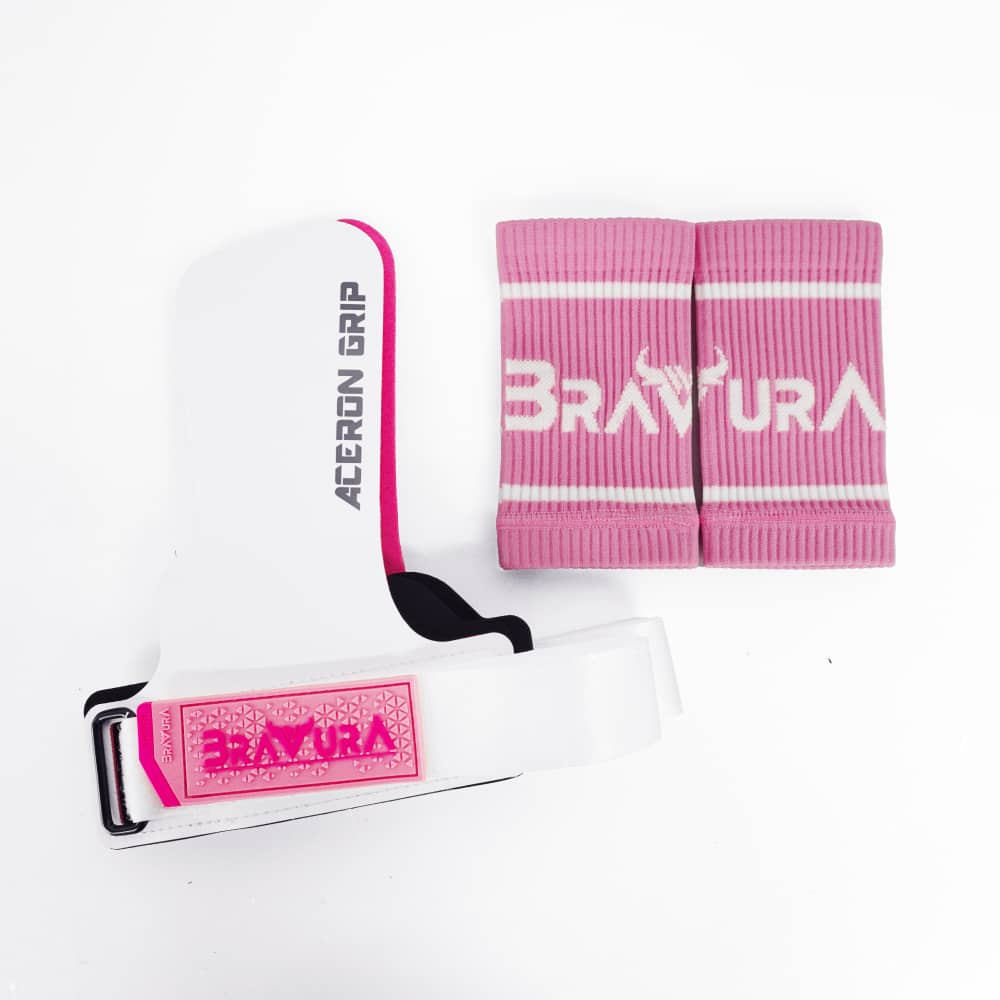 Calleras Aceron Grip Blanco/ Rosa - Imagen 3