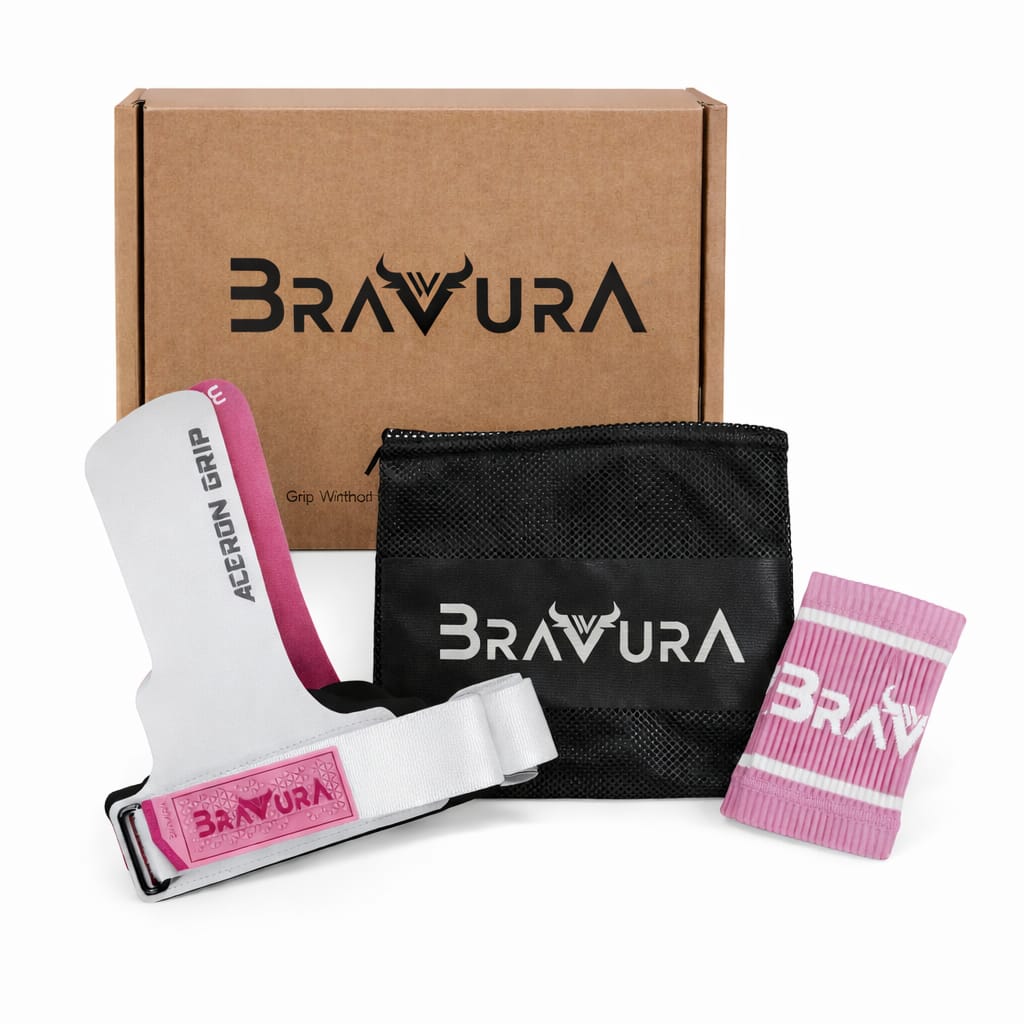 Calleras Aceron Grip Blanco/ Rosa - Imagen 2